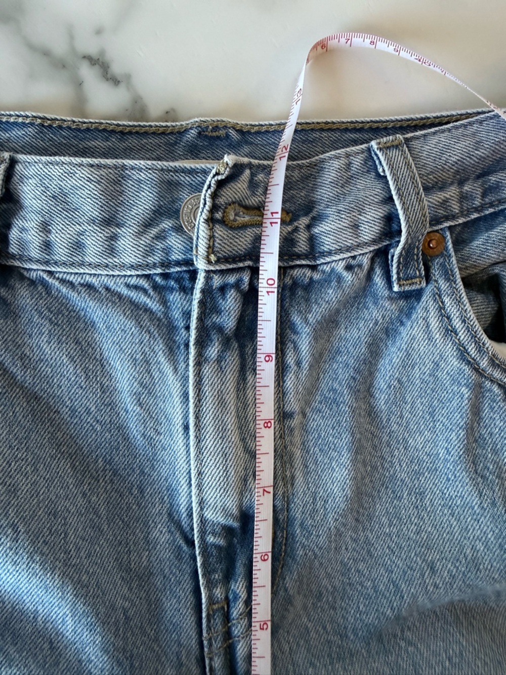 Levi’s Low Pro Straight Jeans Light Wash Normcore Closet Staple Denim size 31 - Picture 6 of 12